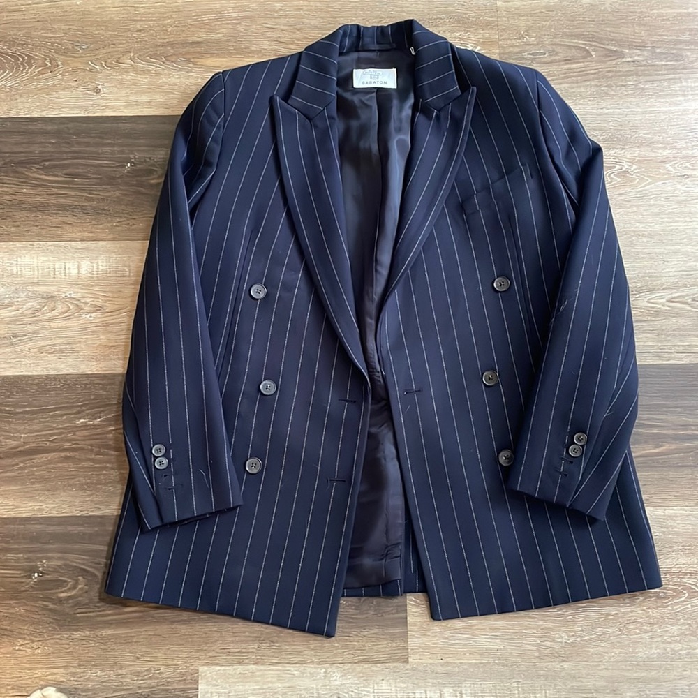 Aritzia Babaton pinstripe Status blazer
